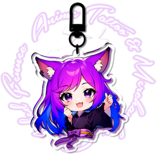 CHIBI FENNECO THUMBS UP KEYCHAIN