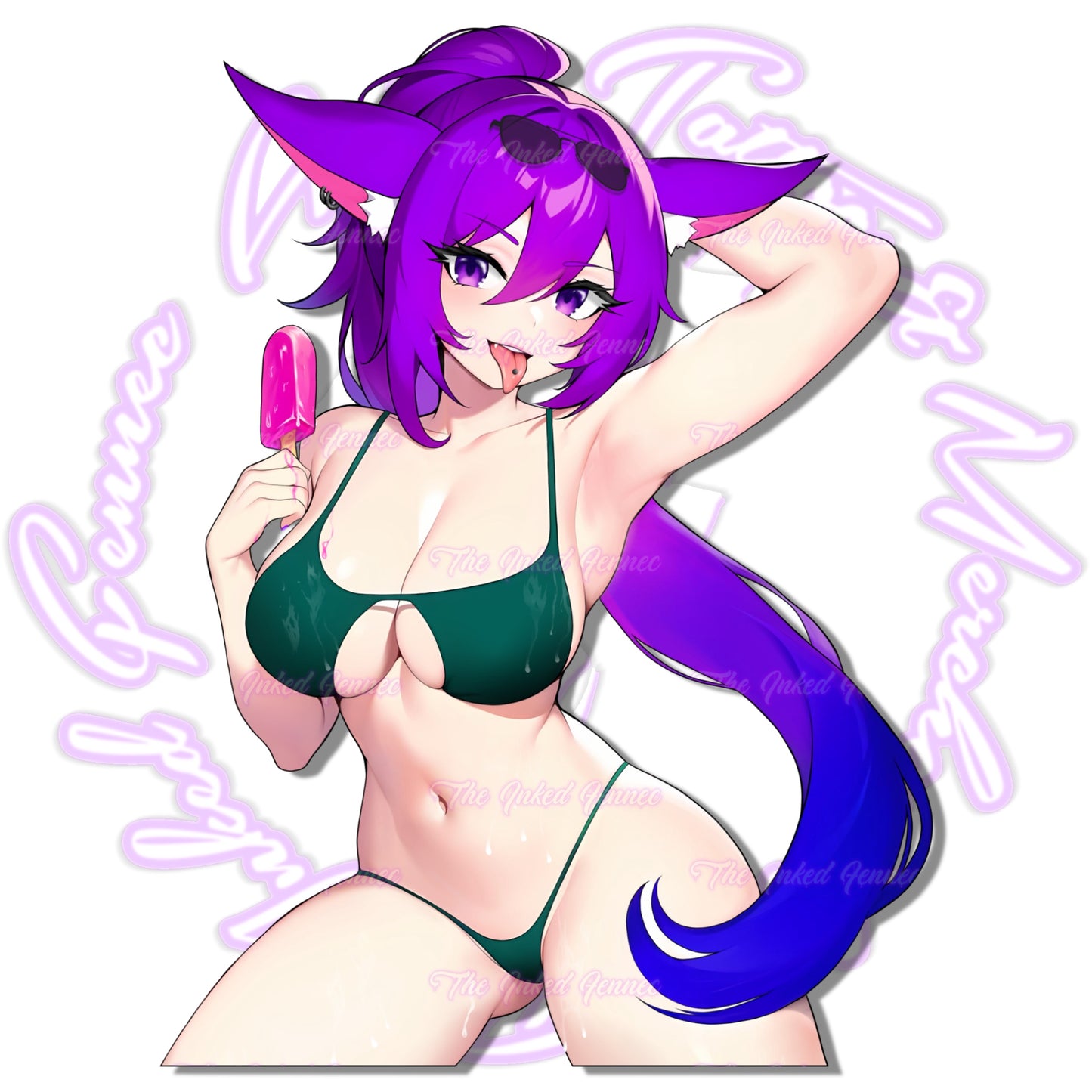 FENNECO BEACH-DAY HALF-BODY STICKER