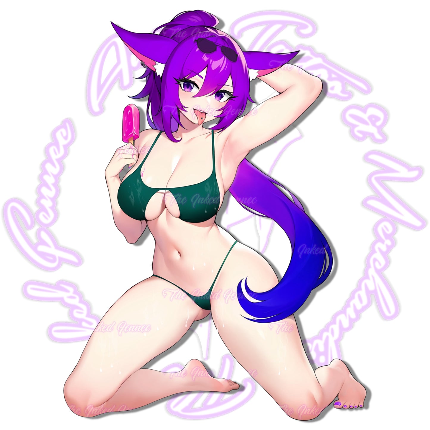 FENNECO BEACH-DAY FULL-BODY STICKER