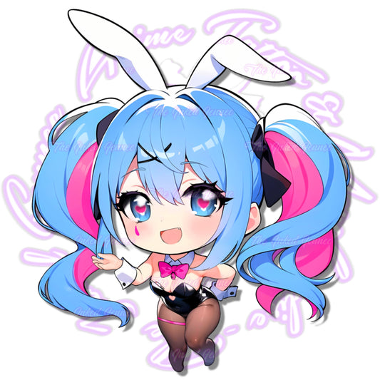 CHIBI MIKU RABBIT HOLE STICKER