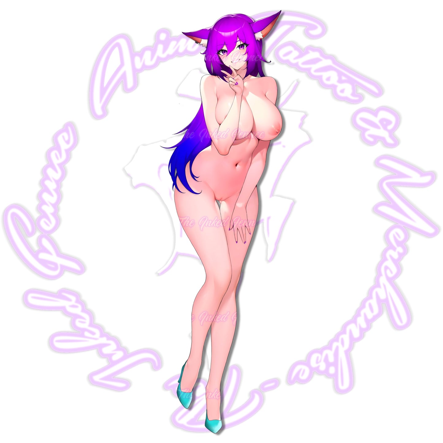 FENNECO PIN-UP FULL-BODY STICKER