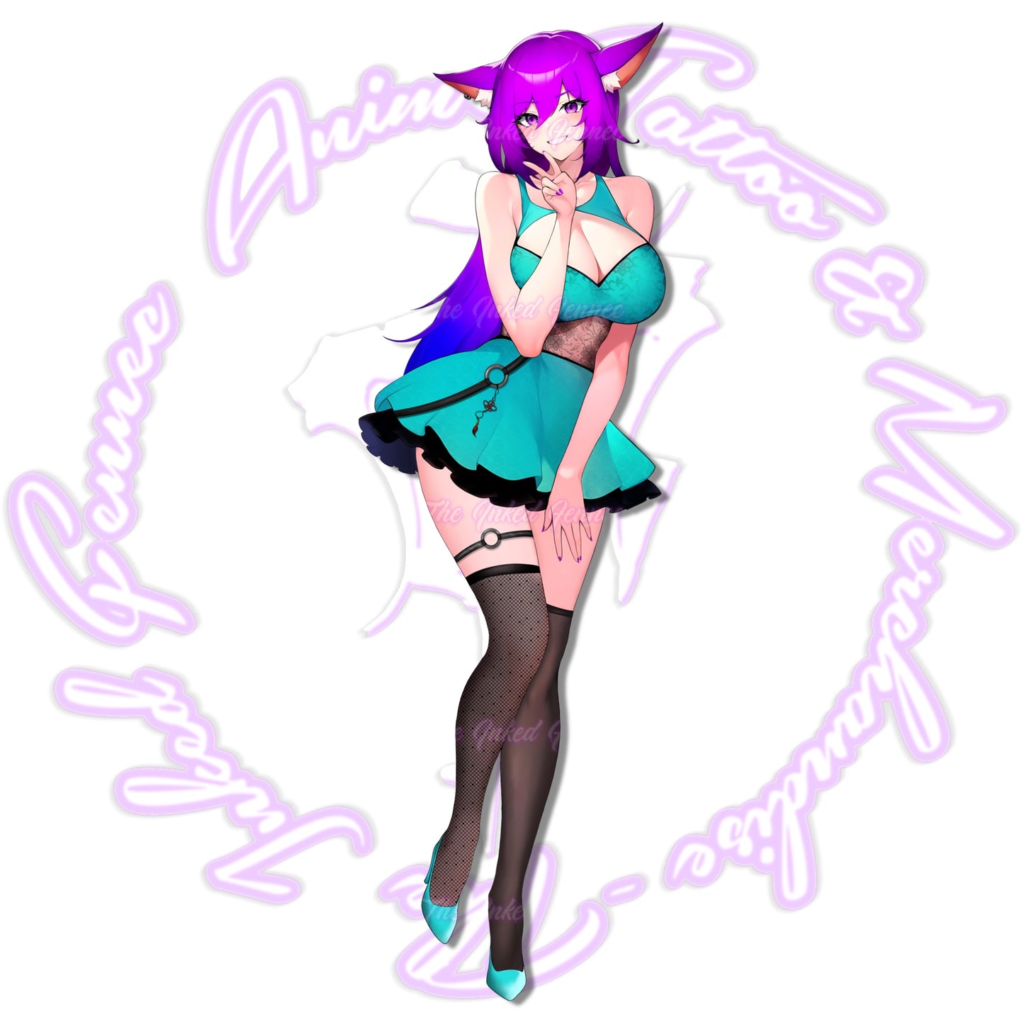 FENNECO PIN-UP FULL-BODY STICKER