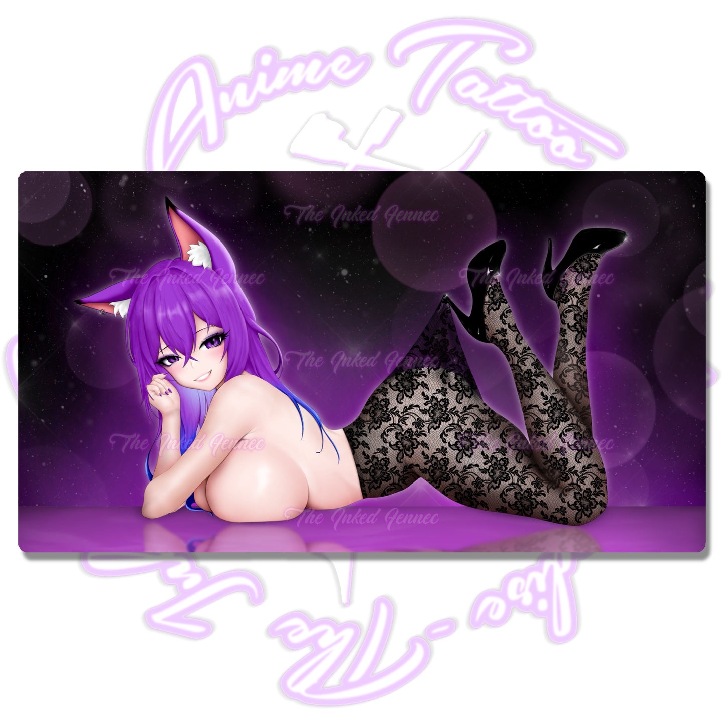 FENNECO JUST HEELS AND THIGHTS XXL DESK MAT