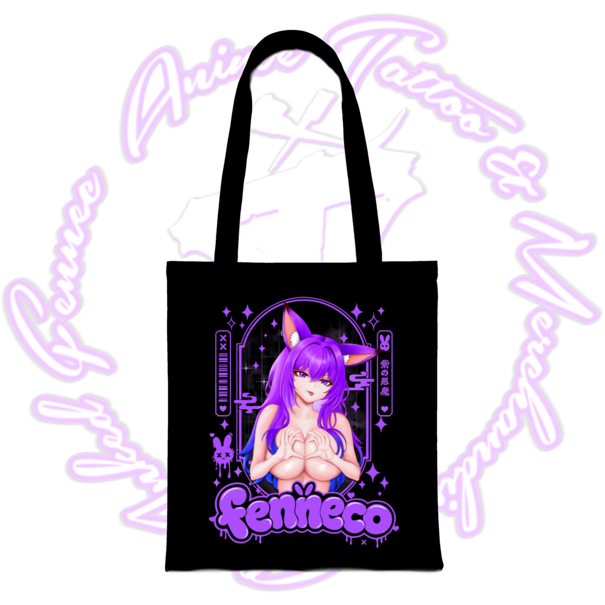 FENNECO BOOBIE HEART COTTON BAG