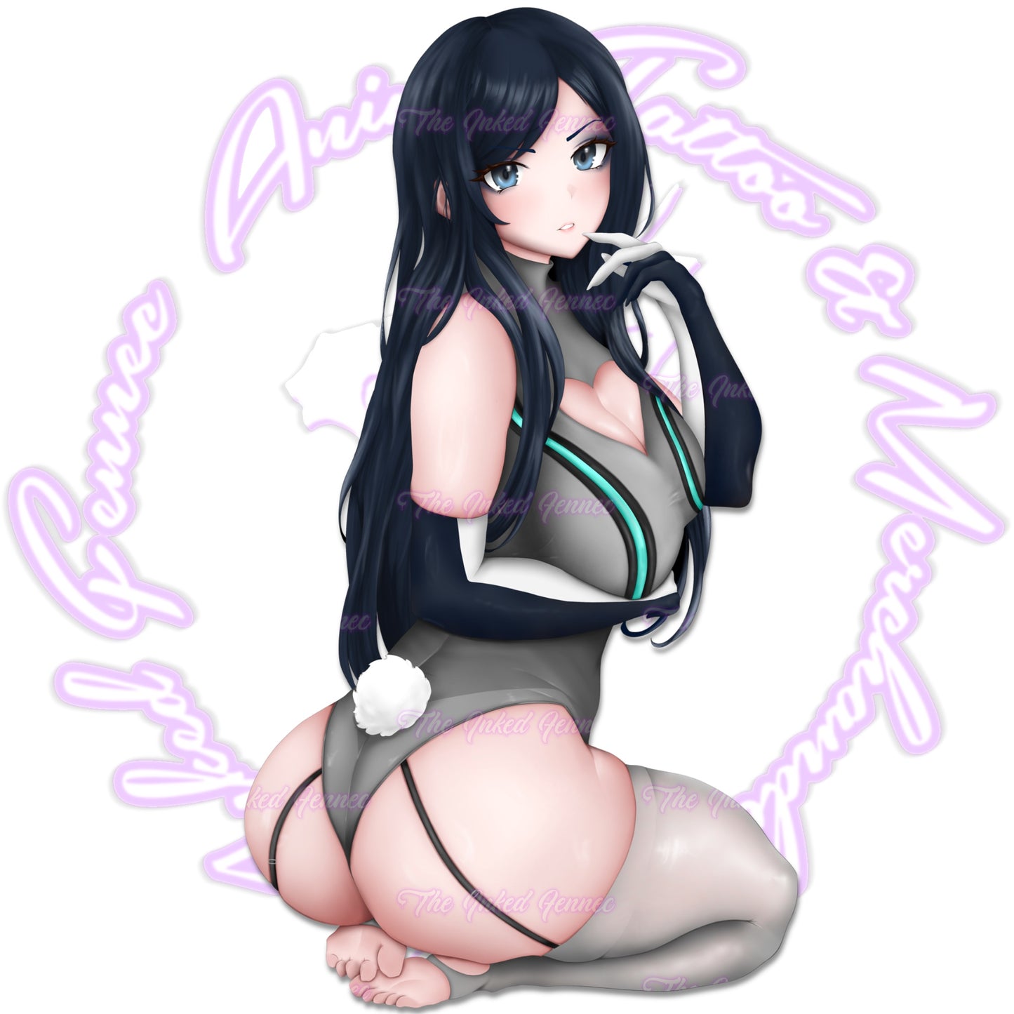 RAVEN BUNNY SUIT STICKER