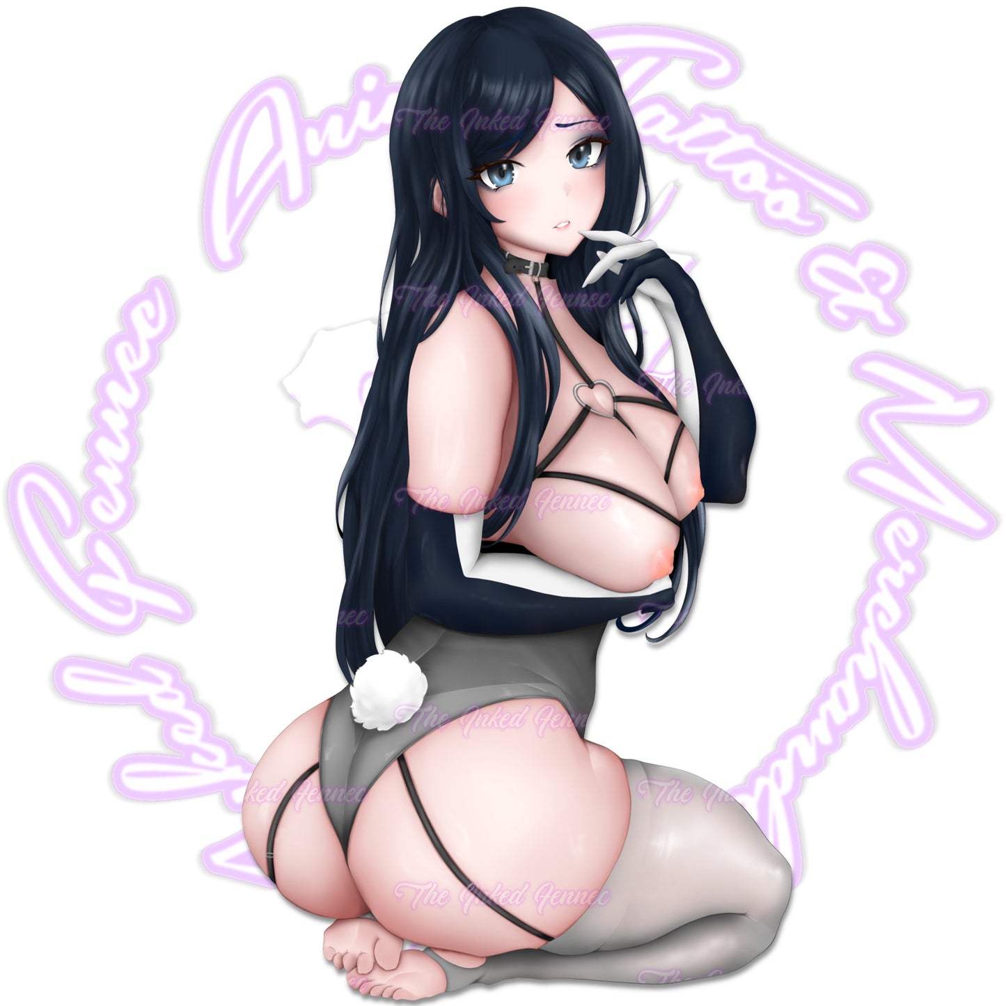 RAVEN BUNNY SUIT STICKER